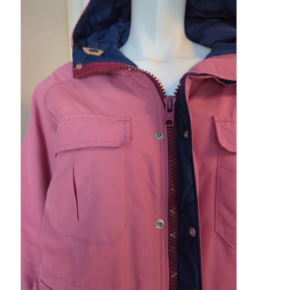 Woolrich Winter Parka w/ Hood Multiple Pockets Desert Rose Vintage Style 2329 Sm - Picture 3 of 8
